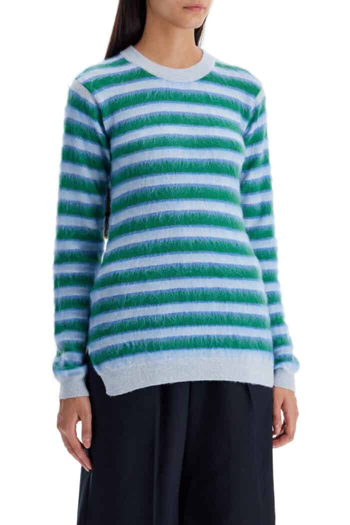 MARNI Striped Crewneck Pullover