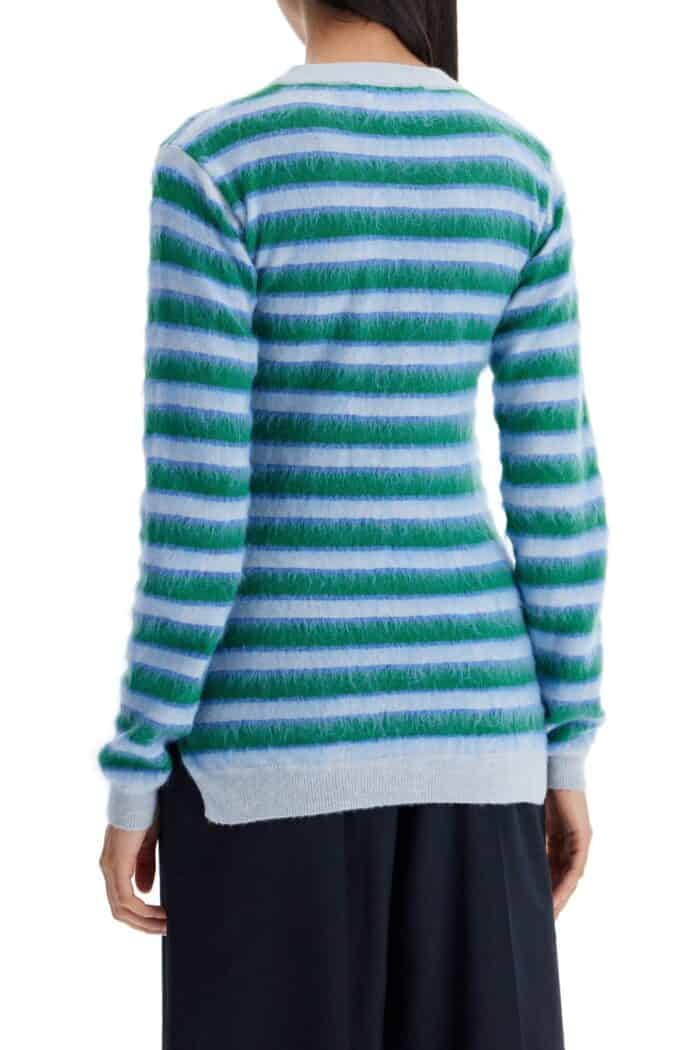 MARNI Striped Crewneck Pullover