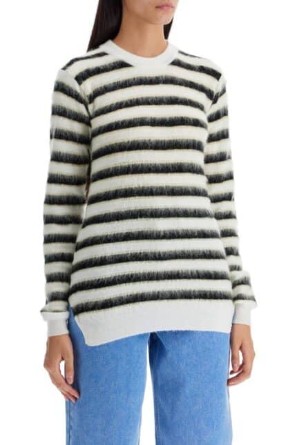 MARNI Striped Crewneck Pullover