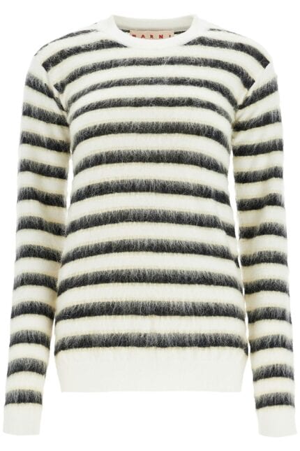 MARNI Striped Crewneck Pullover