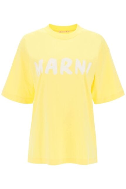 Marni T-shirt With Maxi Logo Print