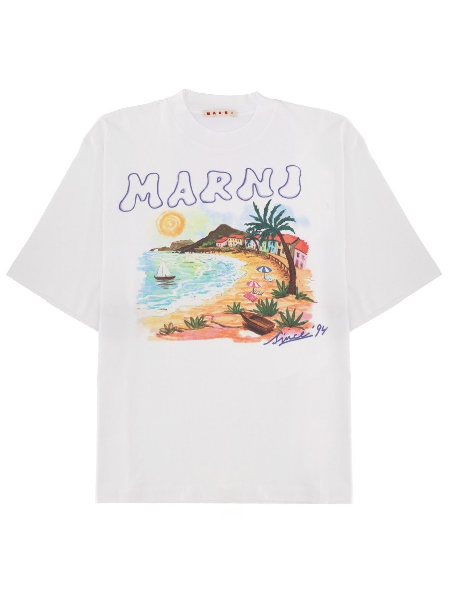 Marni T-SHIRT WITH PRINT