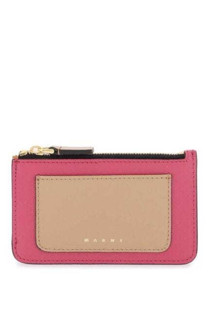 Marni Tricolor Zippered Cardholder