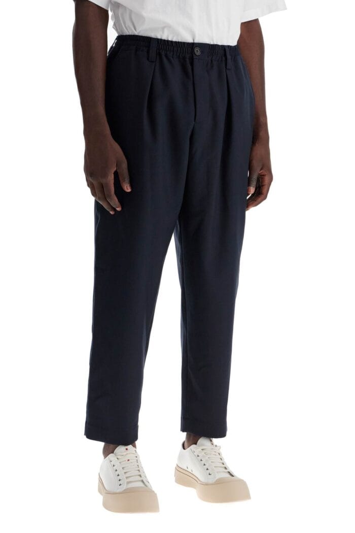 MARNI Tropical Wool Cropped Pants In