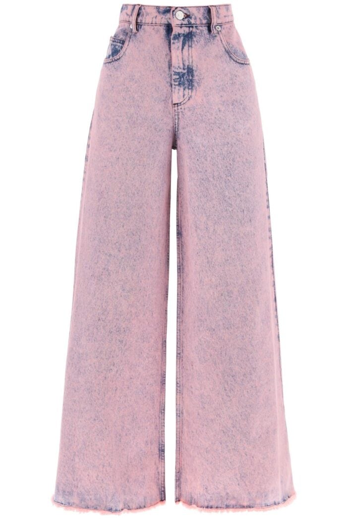 MARNI Wide Leg Jeans In Overdyed Denim