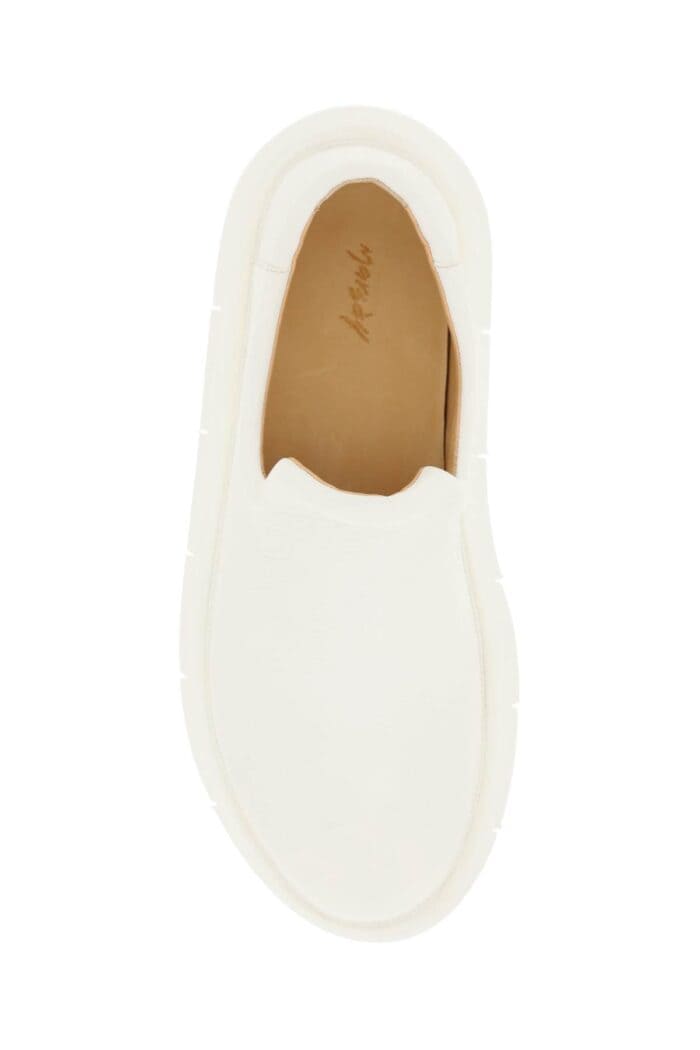 Marsell 'intagliata' Grained Leather Slip-on Shoes