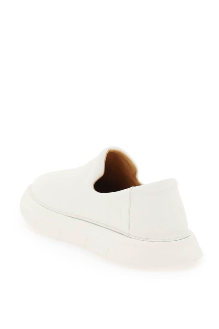 Marsell 'intagliata' Grained Leather Slip-on Shoes