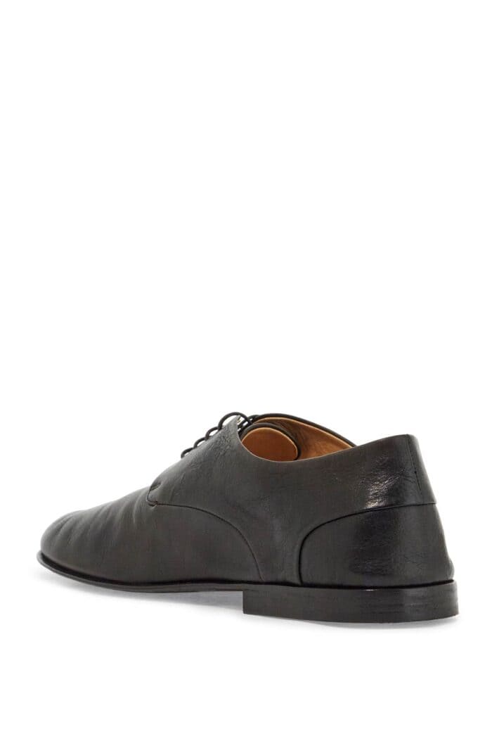 MARSLL Dark Brown Calfskin Derby With Leather Sole