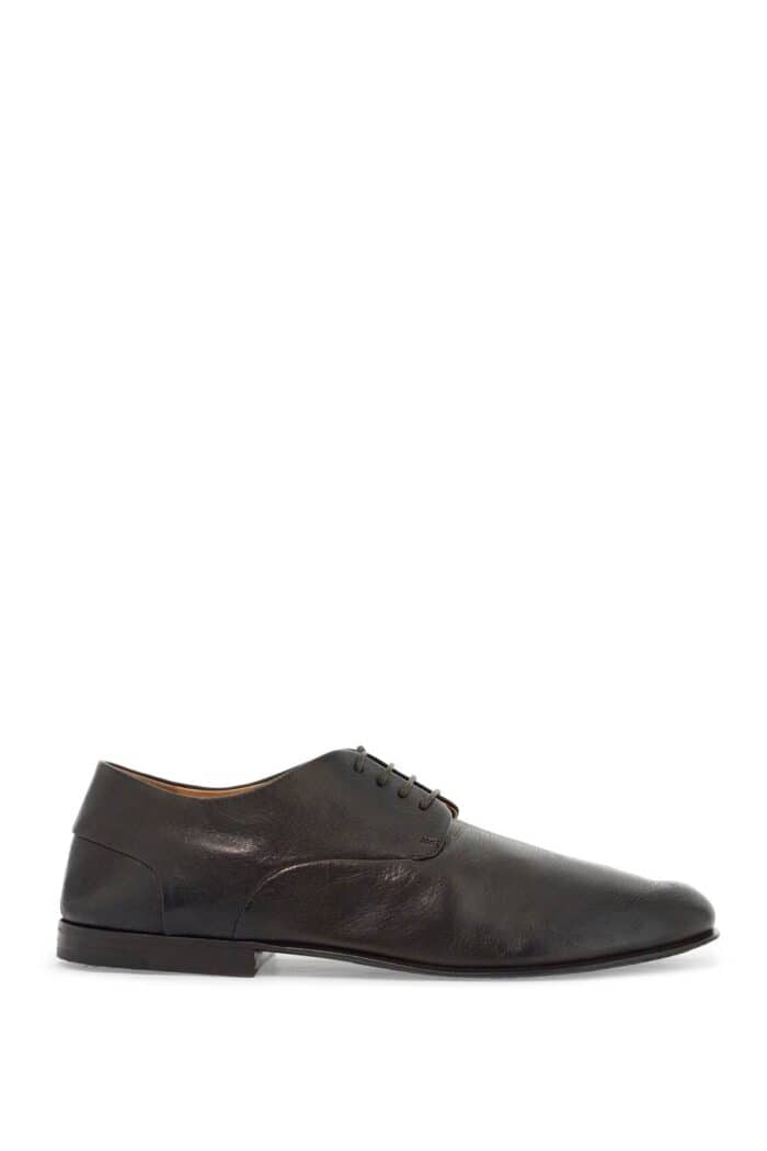 MARSLL Dark Brown Calfskin Derby With Leather Sole