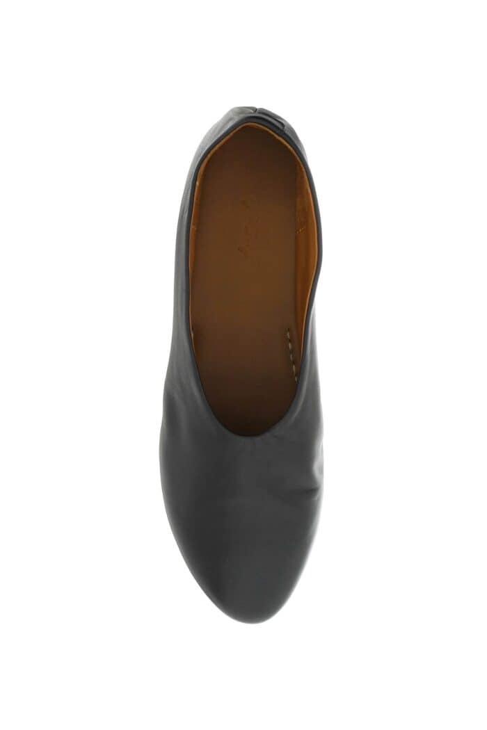 MARSLL Leather Coltellaccio Ballet Flats