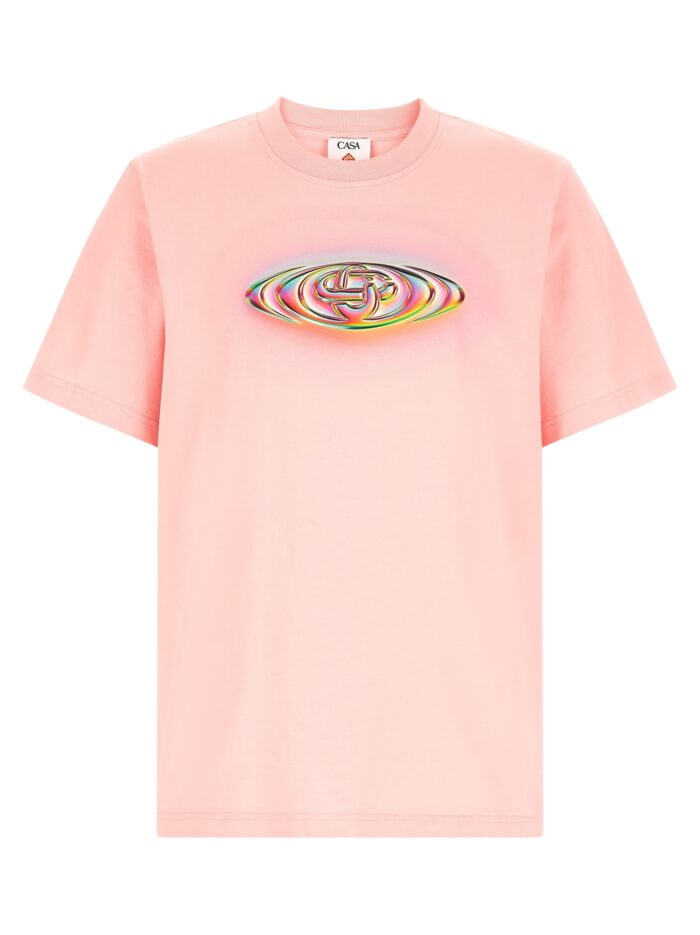 casablanca martin naumann 'glass logo' t shirt CASABLANCA Martin Naumann 'Glass Logo' T-Shirt