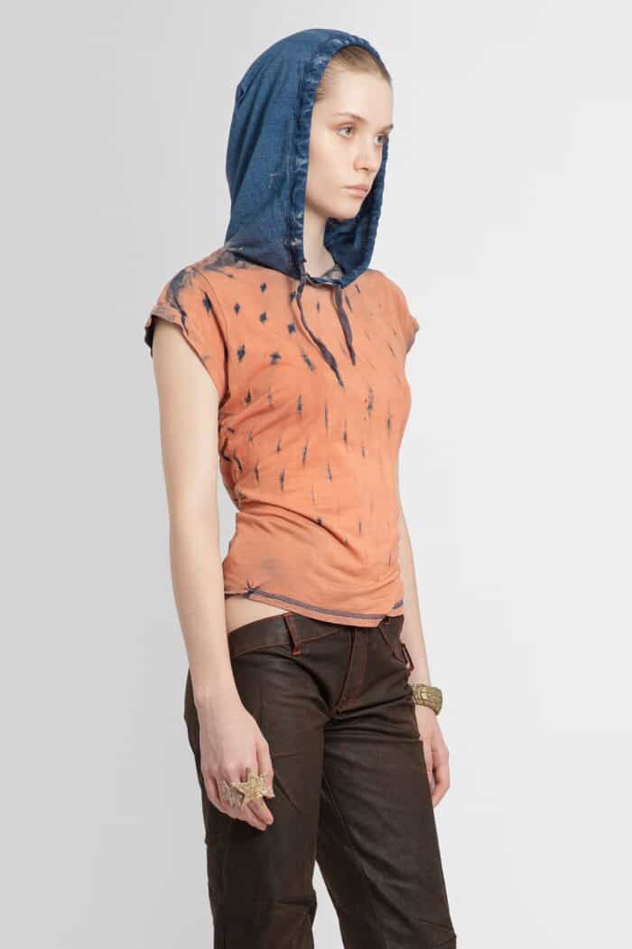 MASHA POPOVA Mud Hooded T-shirt