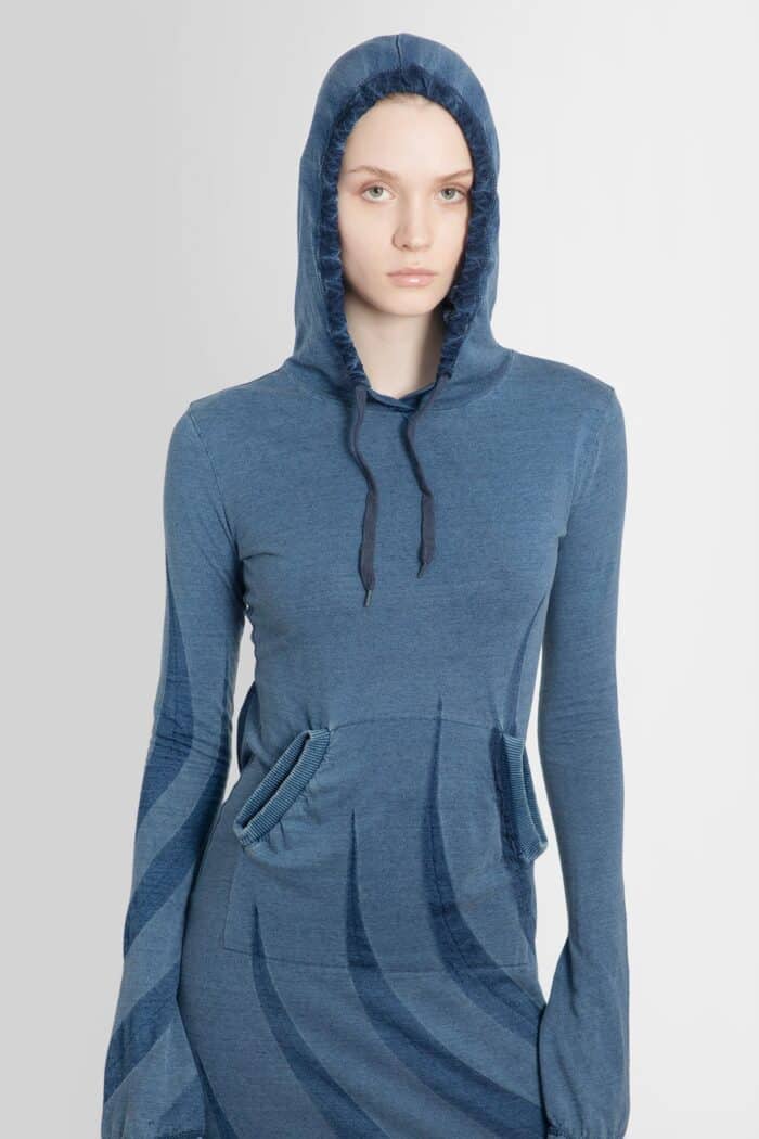 MASHA POPOVA Open Back Hoodie Dress