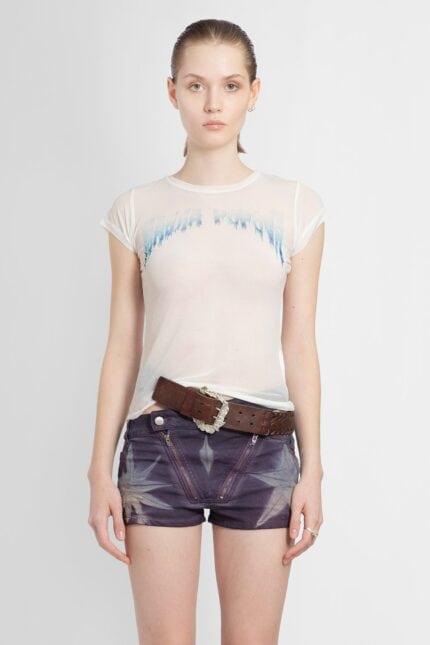 MASHA POPOVA Sheer Logo T-shirt