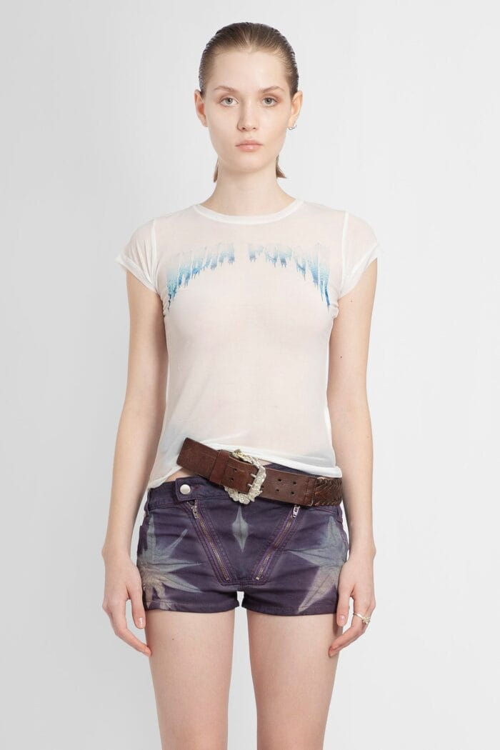 MASHA POPOVA Sheer Logo T-shirt