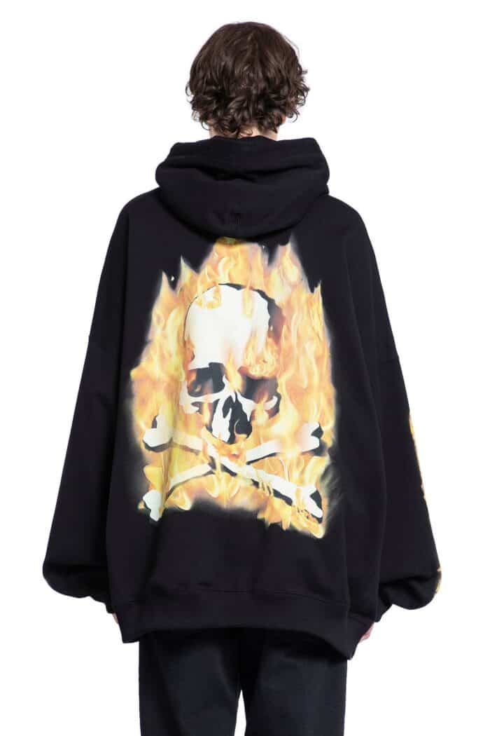 MASTERMIND WORLD Fire Printed Hoodie