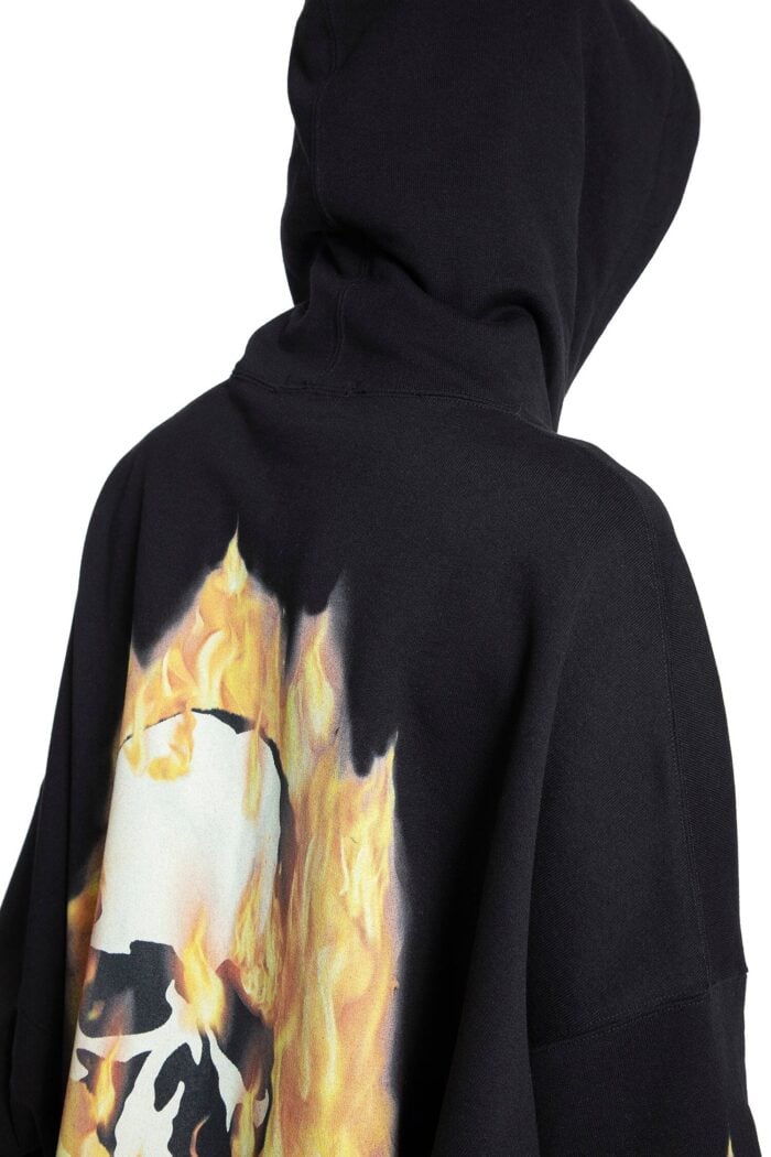 MASTERMIND WORLD Fire Printed Hoodie