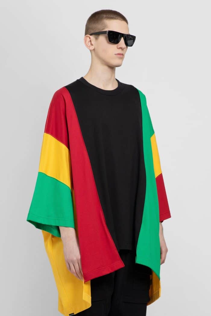 MASTERMIND WORLD Patchwork Poncho T-shirt