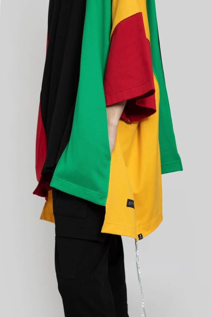 MASTERMIND WORLD Patchwork Poncho T-shirt