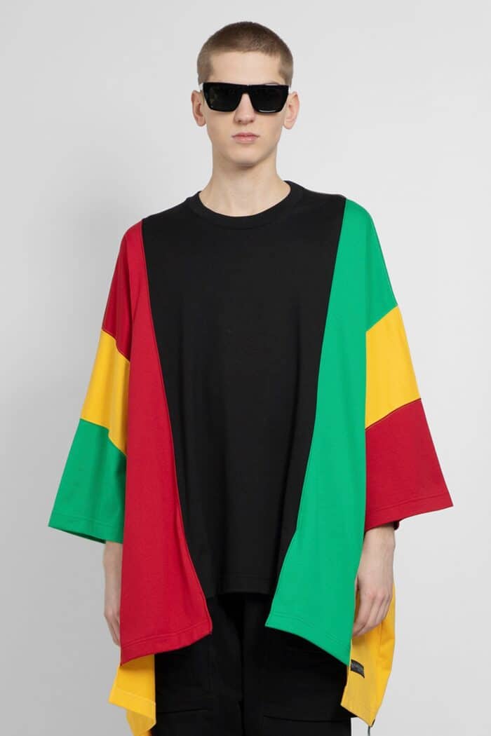 MASTERMIND WORLD Patchwork Poncho T-shirt