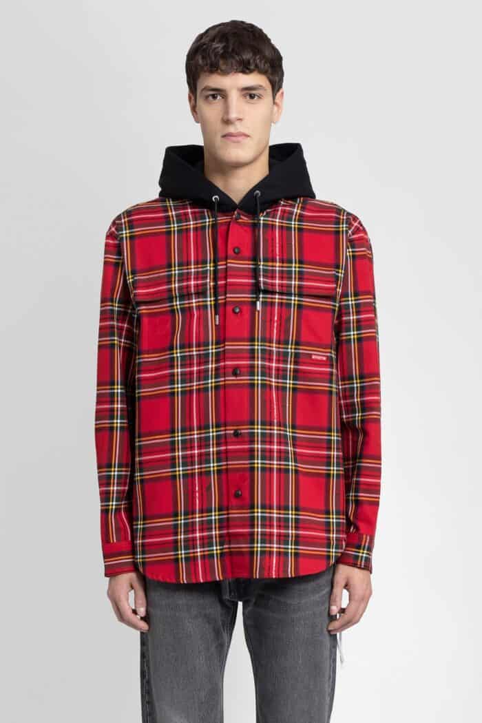 MASTERMIND WORLD Tartan Hooded Shirt