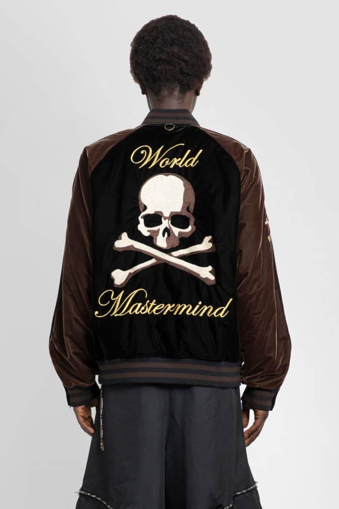 MASTERMIND WORLD Velvet Skull Varsity Blouson