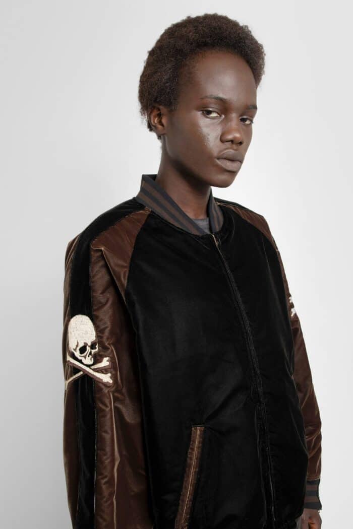 MASTERMIND WORLD Velvet Skull Varsity Blouson