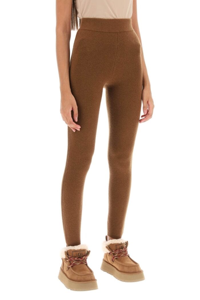 Max Mara 'alare' Wool And Cashmere Knitted Leggings