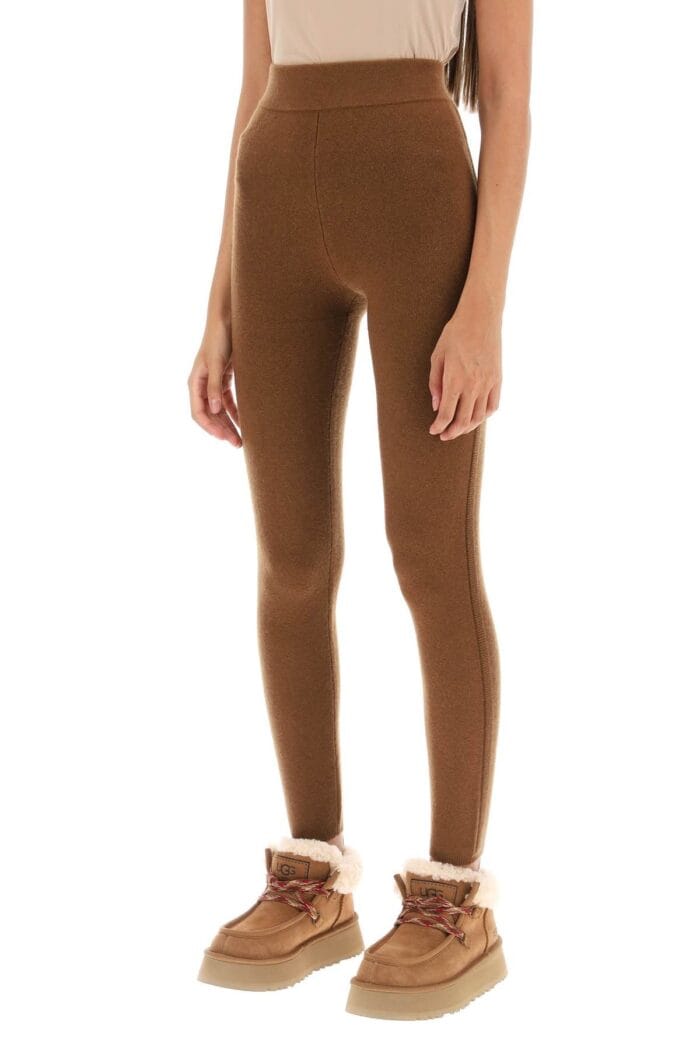 Max Mara 'alare' Wool And Cashmere Knitted Leggings