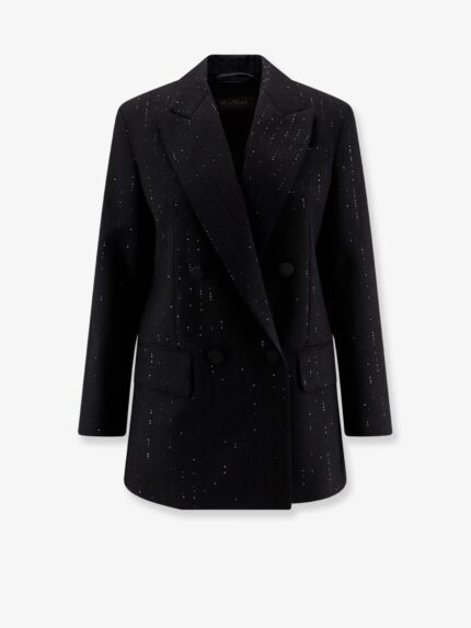 Max Mara Appia Virgin Wool Blazer With Sequins