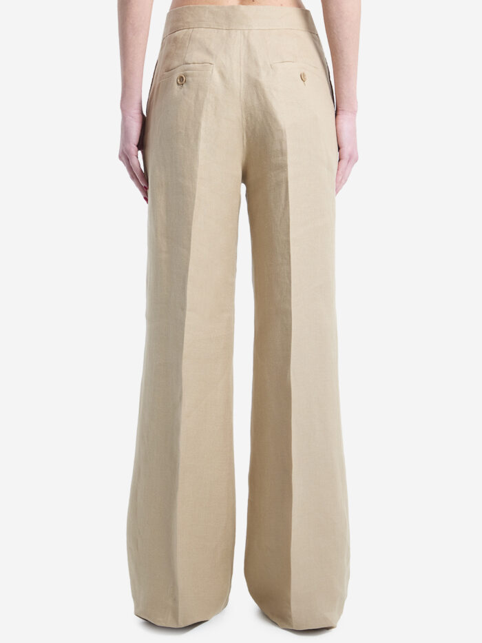 Max Mara Big pants in linen natté