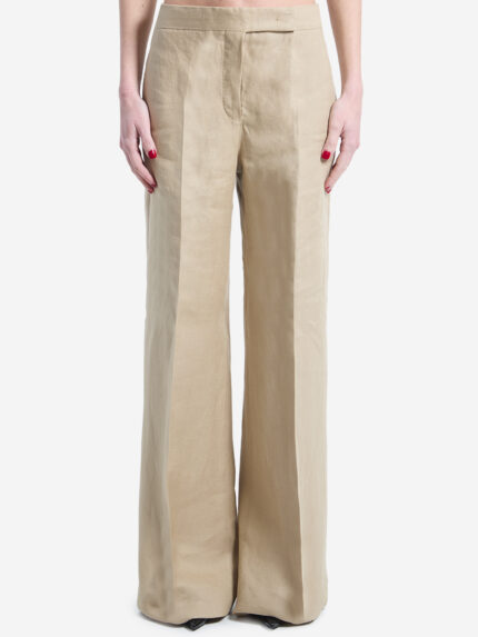 Max Mara Big pants in linen natté