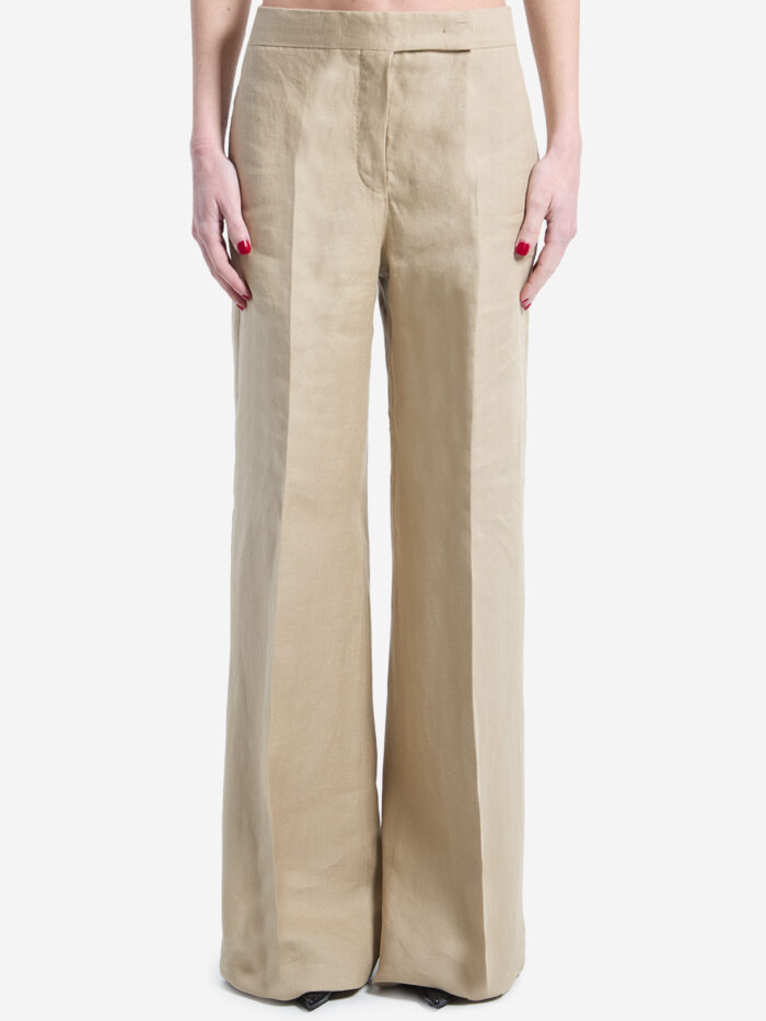 Max Mara Big pants in linen natté