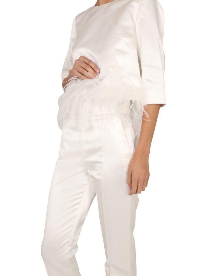 Max Mara BLOUSE WITH FEATHERS
