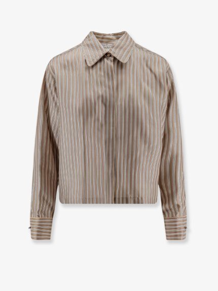 Max Mara Brama Striped Silk Shirt