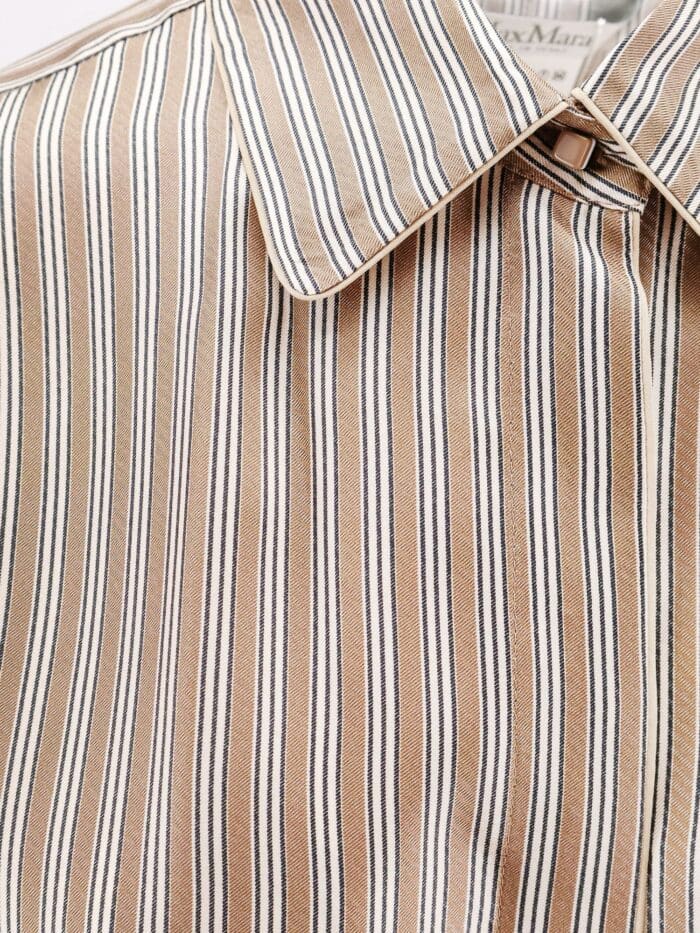 Max Mara Brama Striped Silk Shirt