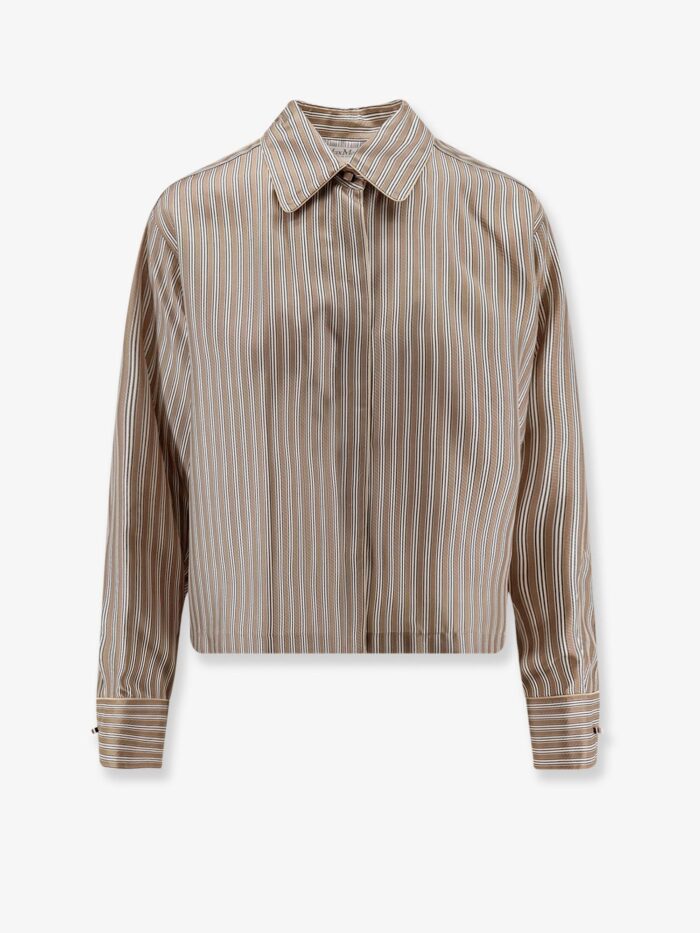 Max Mara Brama Striped Silk Shirt