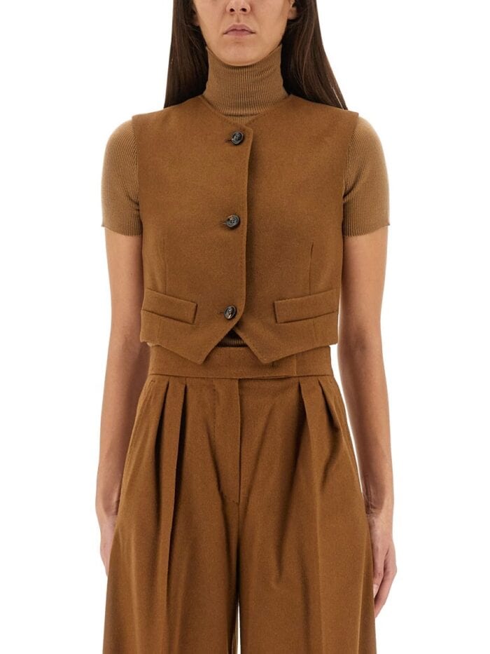 max mara camel hair "edda" vest Max Mara CAMEL HAIR "EDDA" VEST
