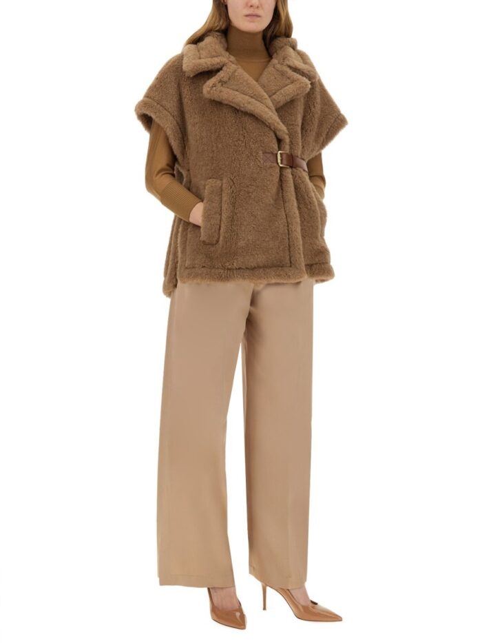 Max Mara CAPE VEST IN TEDDY