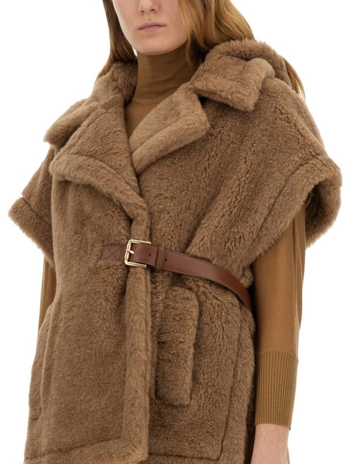 Max Mara CAPE VEST IN TEDDY