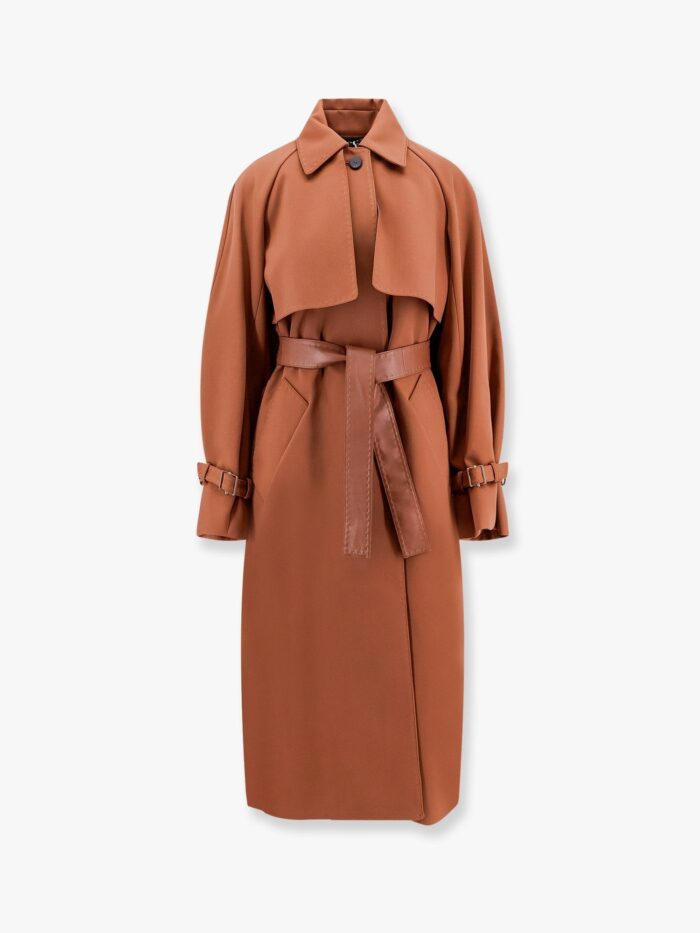 Max Mara Cosimo Oversize Wool Blend Coat With Water Repellent Effect