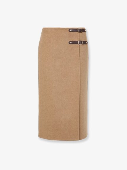 Max Mara Curzio Camel Midi Skirt