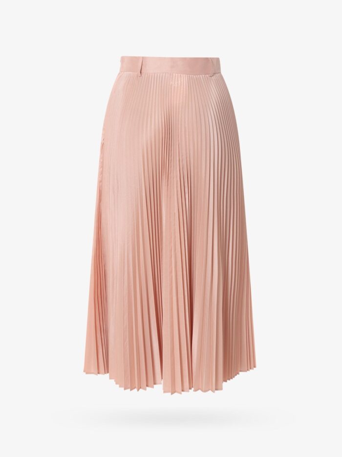 Max Mara Distressed Fabric Pleated Skirt