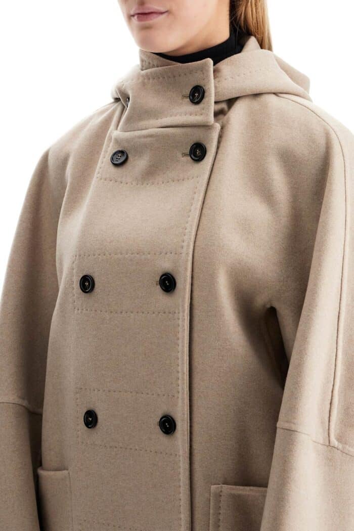 MAX MARA Double-breasted Coat With Hood