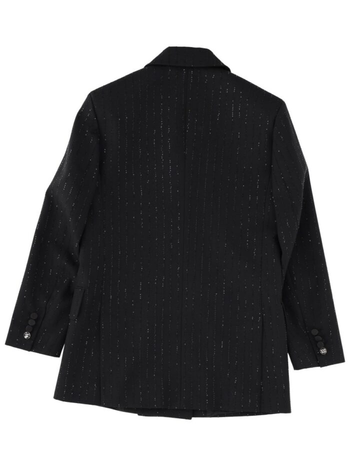 Max Mara DOUBLE-BREASTED JACKET WITH RHINESTONE DETAILS