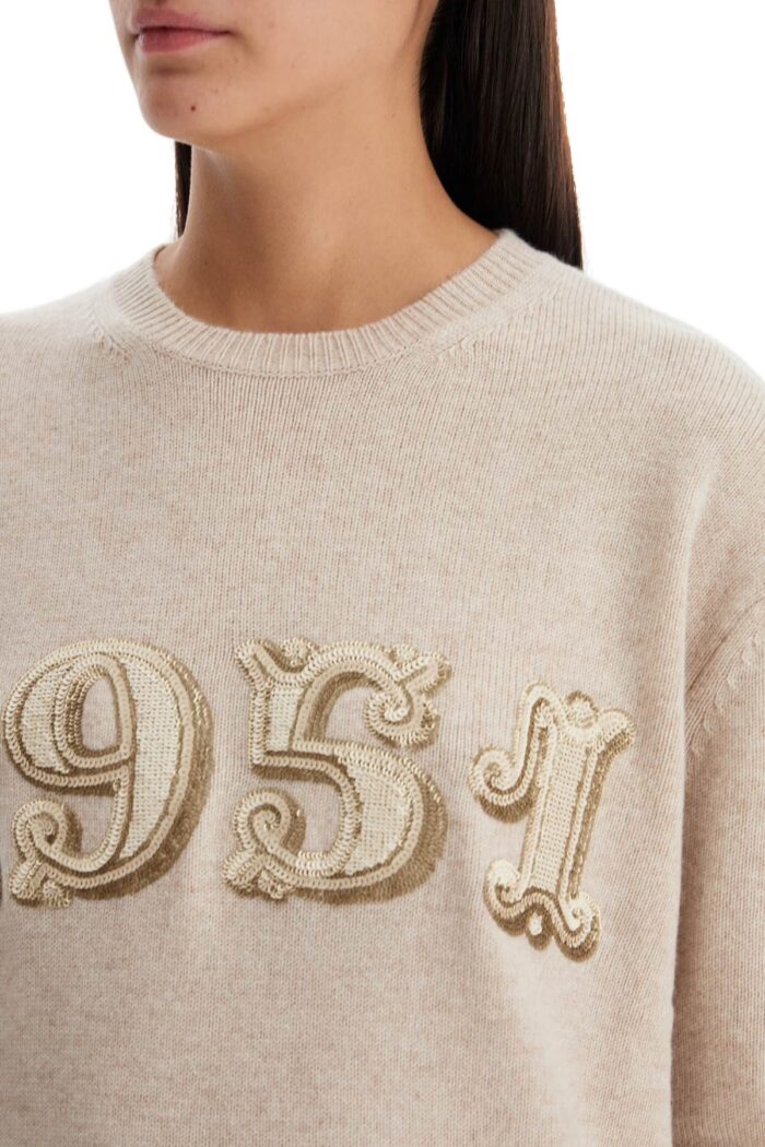 MAX MARA Form With Embroidery And Sequins Pullover