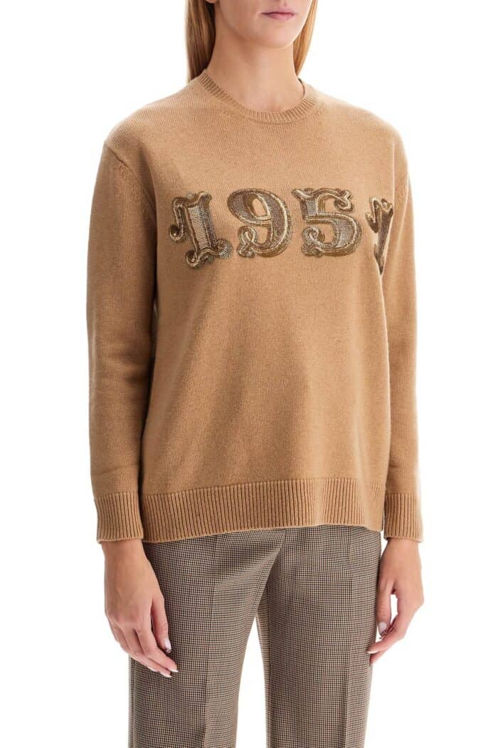 MAX MARA Form With Embroidery And Sequins Pullover