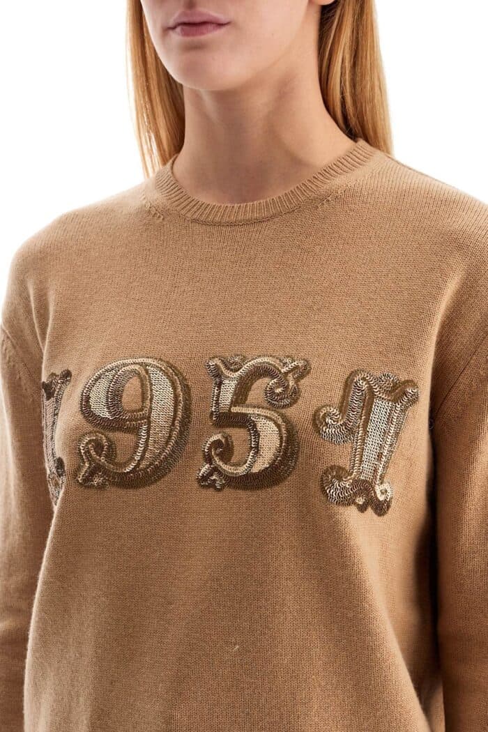 MAX MARA Form With Embroidery And Sequins Pullover