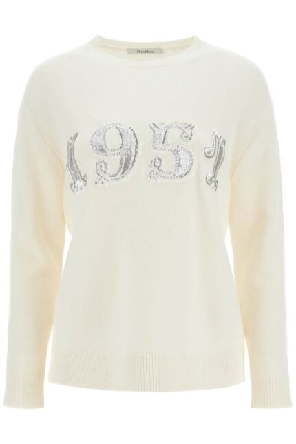 MAX MARA Form With Embroidery And Sequins Pullover