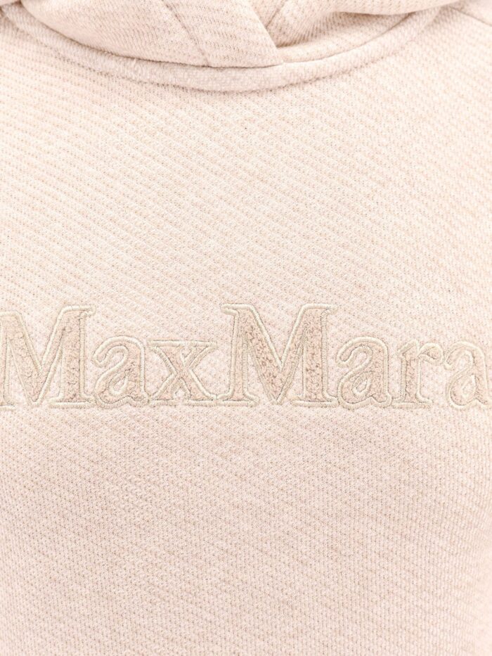Max Mara Gary Cotton Sweatshirt With Lettering Logo On The Front